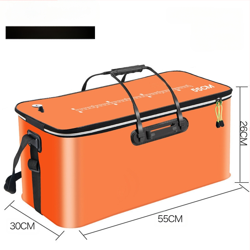 Kaasaskantav kalaämber kaanega hapnikupumbaga EVA paksendatud kalaämber eluskala kast kokkupandav kaasaskantav eluskalaämber looduslikuks kalapüügiks