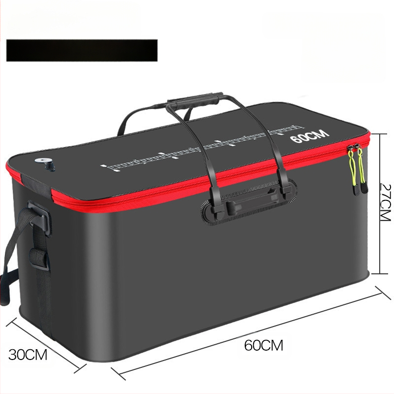 Kaasaskantav kalaämber kaanega hapnikupumbaga EVA paksendatud kalaämber eluskala kast kokkupandav kaasaskantav eluskalaämber looduslikuks kalapüügiks