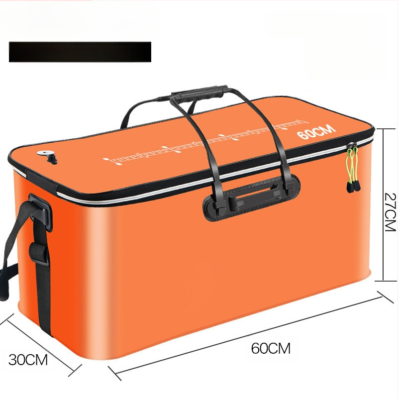 Kaasaskantav kalaämber kaanega hapnikupumbaga EVA paksendatud kalaämber eluskala kast kokkupandav kaasaskantav eluskalaämber looduslikuks kalapüügiks
