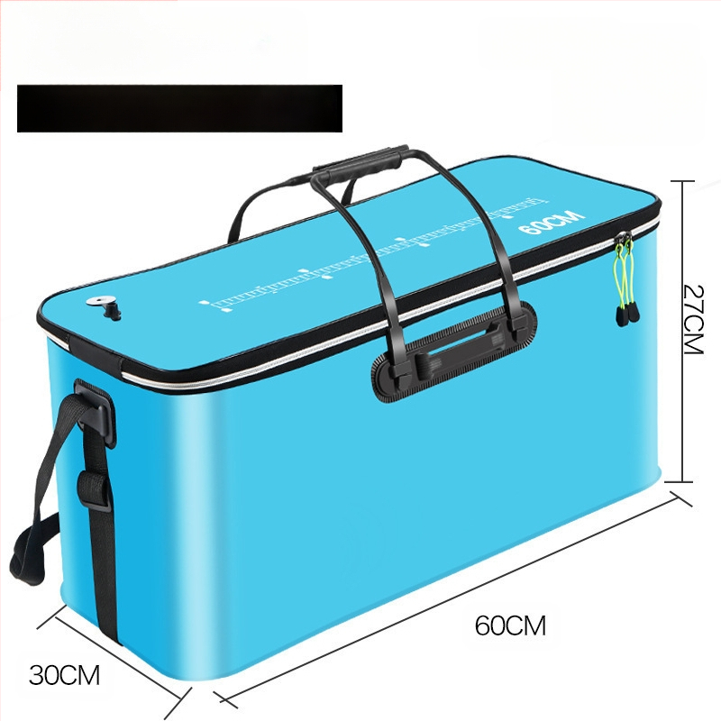 Kaasaskantav kalaämber kaanega hapnikupumbaga EVA paksendatud kalaämber eluskala kast kokkupandav kaasaskantav eluskalaämber looduslikuks kalapüügiks