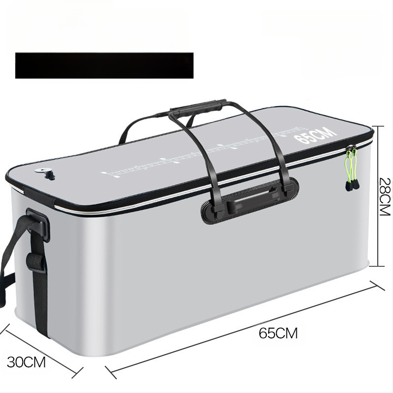 Kaasaskantav kalaämber kaanega hapnikupumbaga EVA paksendatud kalaämber eluskala kast kokkupandav kaasaskantav eluskalaämber looduslikuks kalapüügiks