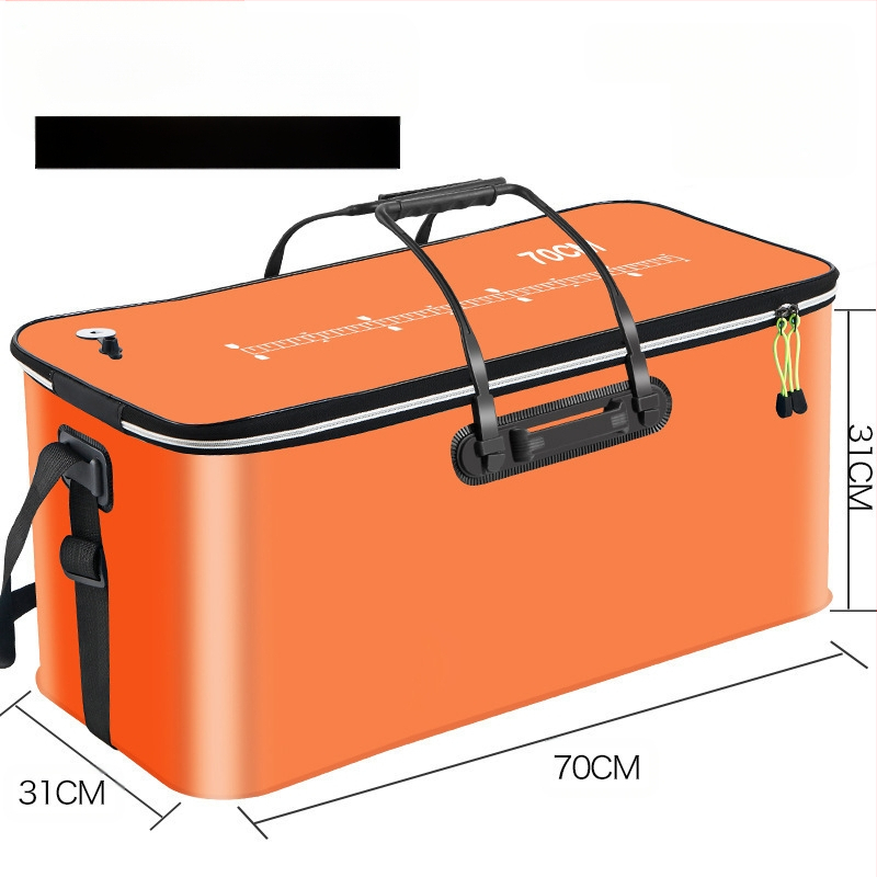 Kaasaskantav kalaämber kaanega hapnikupumbaga EVA paksendatud kalaämber eluskala kast kokkupandav kaasaskantav eluskalaämber looduslikuks kalapüügiks