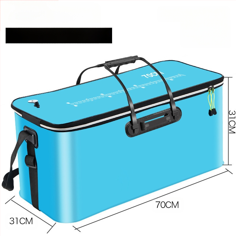 Kaasaskantav kalaämber kaanega hapnikupumbaga EVA paksendatud kalaämber eluskala kast kokkupandav kaasaskantav eluskalaämber looduslikuks kalapüügiks