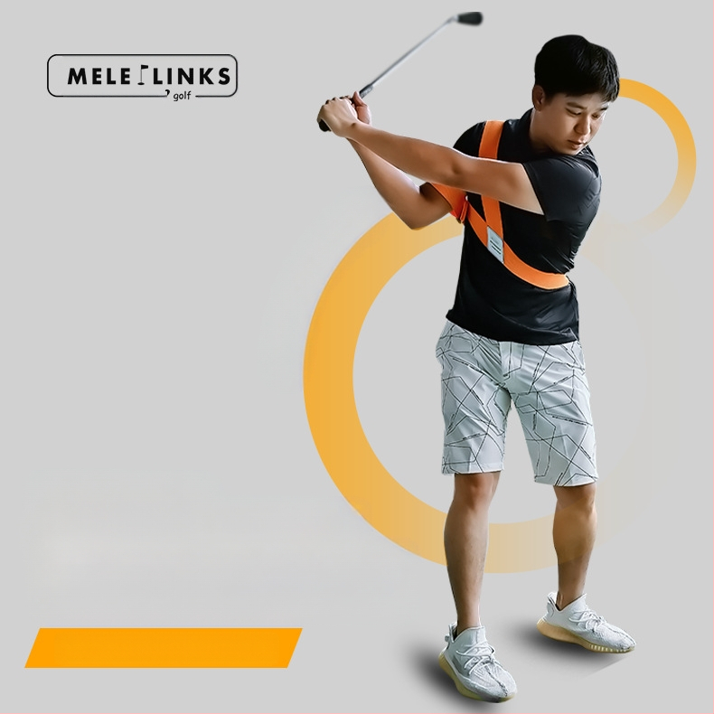 Korekcinis diržas golfo viršutinės rankos elastingas posūkio jungties diržas pradedantiesiems, pagalbiniai golfo sūpynių treniruočių įtaisas