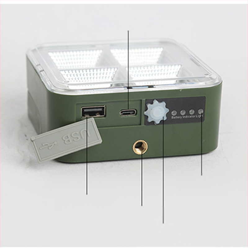 Saulės energijos darbo lempa užsienio prekybai nešiojama lempa daugiafunkcinis lauko apšvietimas kempingas kempingo palapinės lempa daugiafunkcis įkrovimas