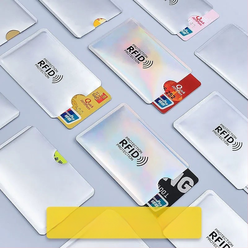 Navlaka za bankovne kartice, antimagnetska, protiv krađe, kućište s četkicom za certifikat, zaštita od čitanja, aluminijska folija, limena papirna navlaka za kartice, navlaka za osobnu iskaznicu