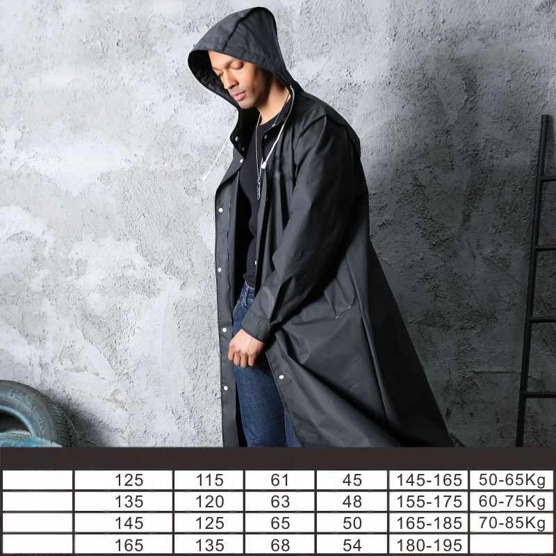 Vihmamantel meestele ja naistele unisex mood täispikkuses õues kasutatav pikk ühekordne EVA vihmamantel üliõpilastele hulgimüük Ancient Town Yixun