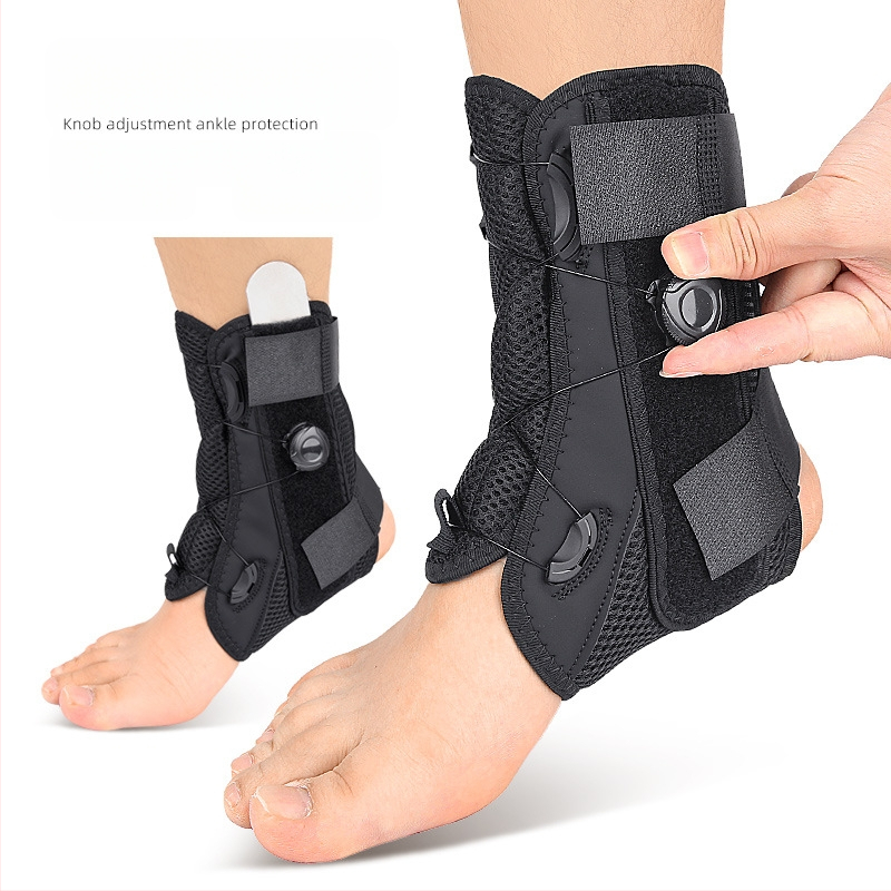 Rankiniu būdu reguliuojamas rankenėlės traukimo virvės čiurnos įtvaro tvirtinimo diržas, elastingas aliuminio plokštės atraminis raištis, lėtas slėgis, stabilus čiurnos įtvaras