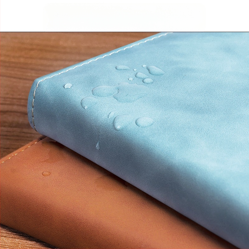 Σημειωματάριο από παχύ δέρμα με αγκράφα για επιχειρηματίες, απλούς φοιτητές, 5 βιβλία για συσκέψεις