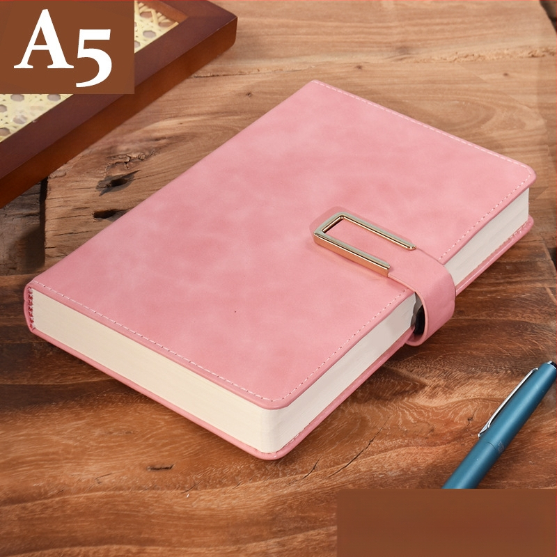 Σημειωματάριο από παχύ δέρμα με αγκράφα για επιχειρηματίες, απλούς φοιτητές, 5 βιβλία για συσκέψεις