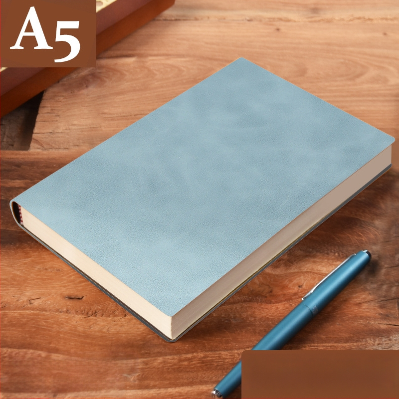 Σημειωματάριο από παχύ δέρμα με αγκράφα για επιχειρηματίες, απλούς φοιτητές, 5 βιβλία για συσκέψεις