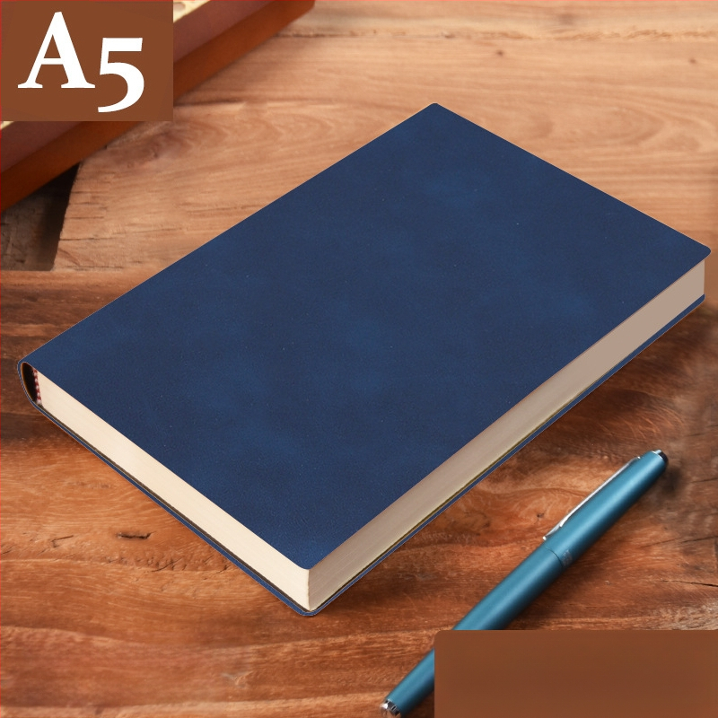 Σημειωματάριο από παχύ δέρμα με αγκράφα για επιχειρηματίες, απλούς φοιτητές, 5 βιβλία για συσκέψεις