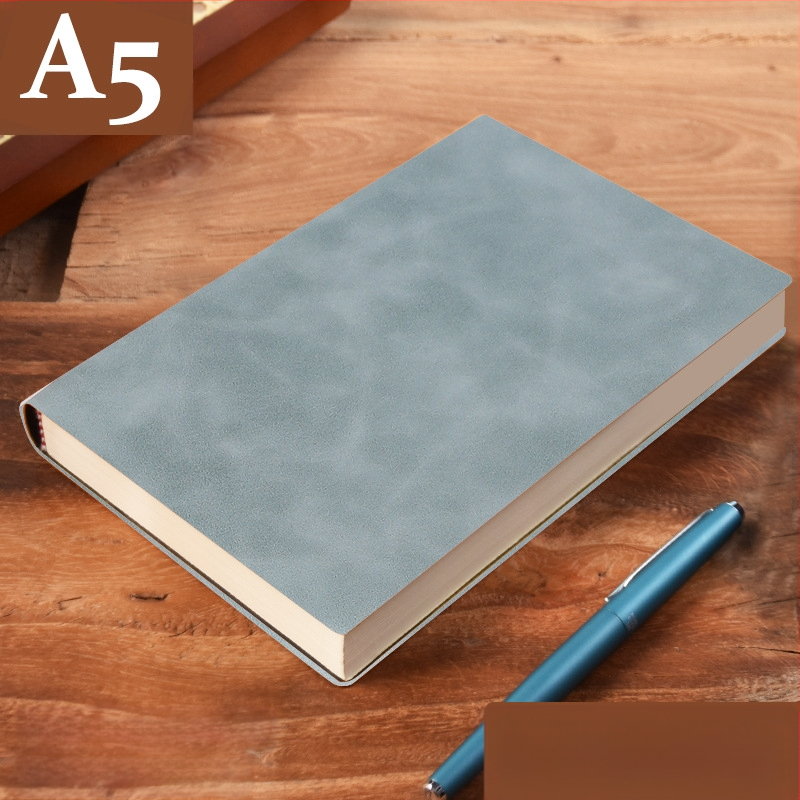 Σημειωματάριο από παχύ δέρμα με αγκράφα για επιχειρηματίες, απλούς φοιτητές, 5 βιβλία για συσκέψεις