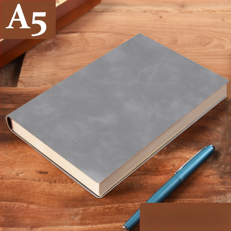 Σημειωματάριο από παχύ δέρμα με αγκράφα για επιχειρηματίες, απλούς φοιτητές, 5 βιβλία για συσκέψεις