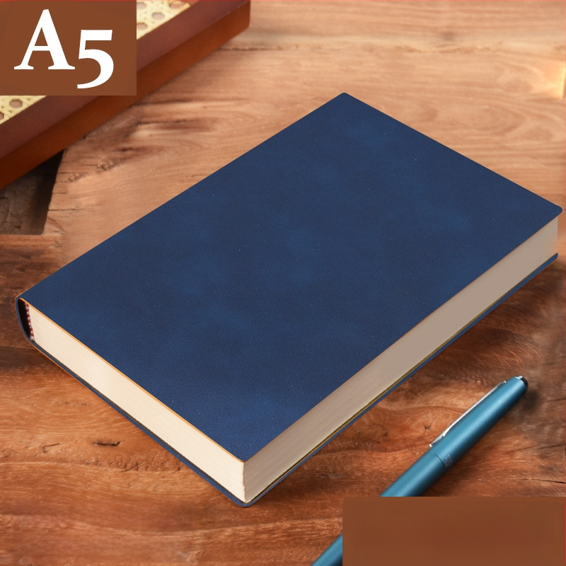 Σημειωματάριο από παχύ δέρμα με αγκράφα για επιχειρηματίες, απλούς φοιτητές, 5 βιβλία για συσκέψεις