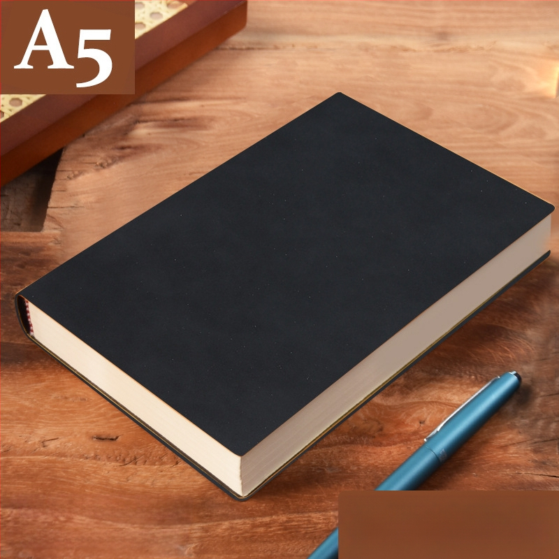 Σημειωματάριο από παχύ δέρμα με αγκράφα για επιχειρηματίες, απλούς φοιτητές, 5 βιβλία για συσκέψεις