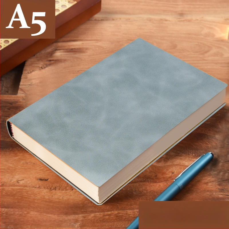 Σημειωματάριο από παχύ δέρμα με αγκράφα για επιχειρηματίες, απλούς φοιτητές, 5 βιβλία για συσκέψεις