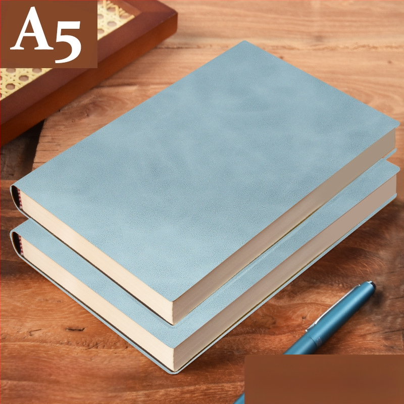 Σημειωματάριο από παχύ δέρμα με αγκράφα για επιχειρηματίες, απλούς φοιτητές, 5 βιβλία για συσκέψεις