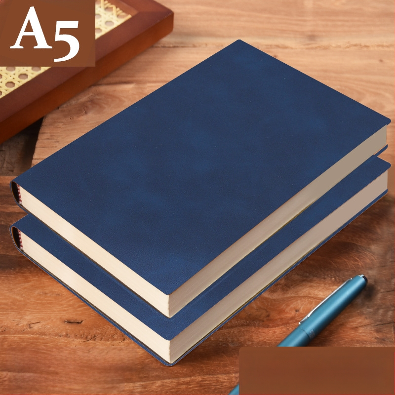Σημειωματάριο από παχύ δέρμα με αγκράφα για επιχειρηματίες, απλούς φοιτητές, 5 βιβλία για συσκέψεις