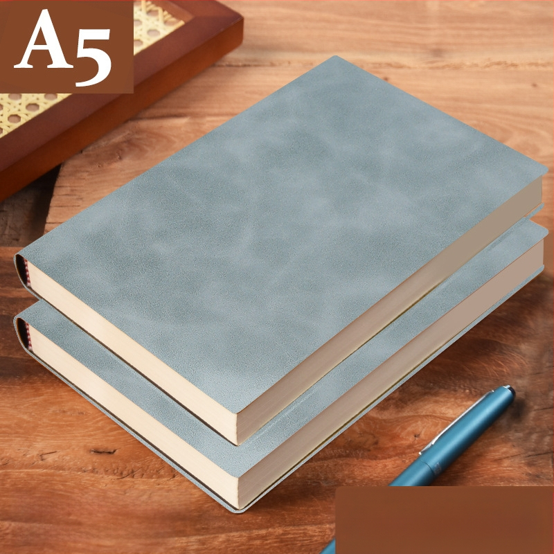 Σημειωματάριο από παχύ δέρμα με αγκράφα για επιχειρηματίες, απλούς φοιτητές, 5 βιβλία για συσκέψεις