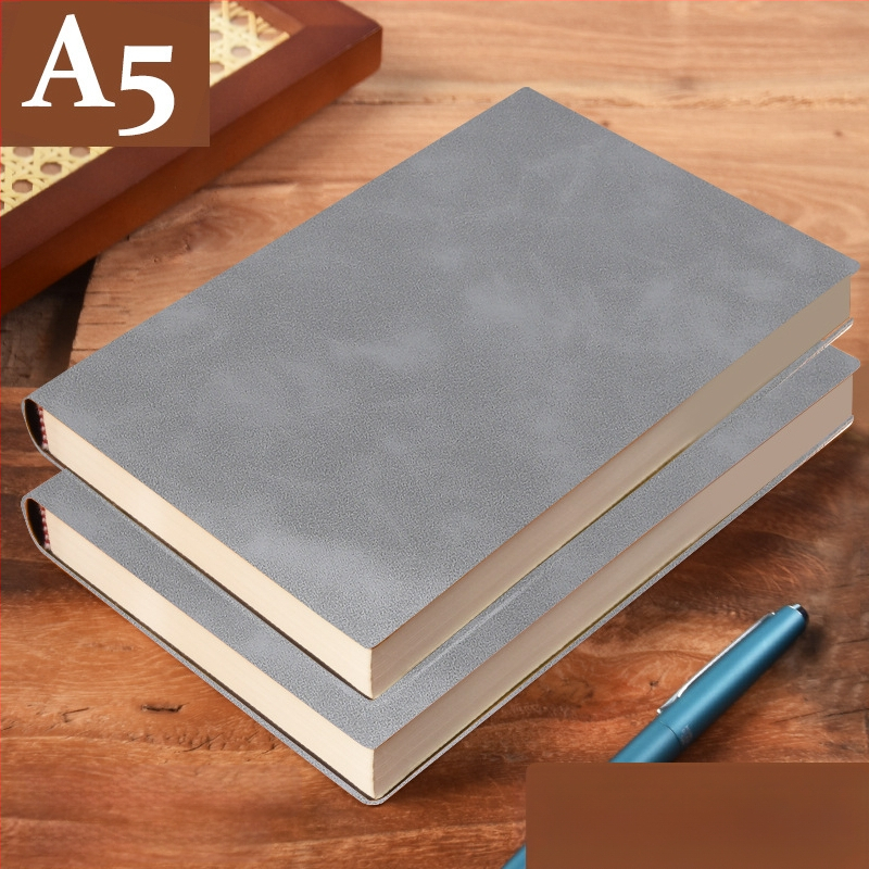 Σημειωματάριο από παχύ δέρμα με αγκράφα για επιχειρηματίες, απλούς φοιτητές, 5 βιβλία για συσκέψεις