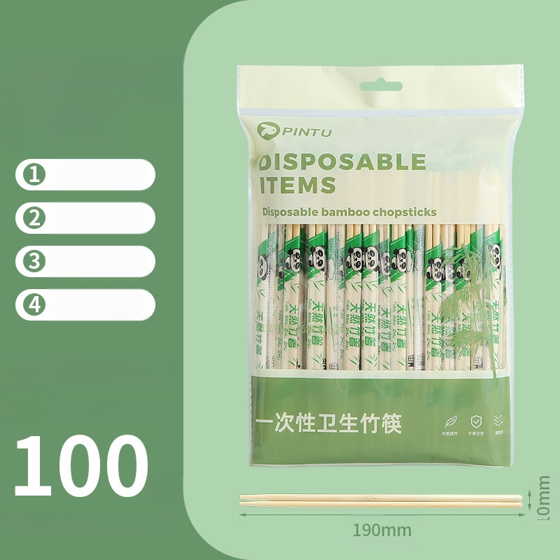 Ühekordsed söögipulgad terve kott sõltumatu pakend bambusest söögipulgad ärirestorani kaasaostmiseks spetsiaalsed kiirtoidupakendid ümmargused söögipulgad hulgimüük