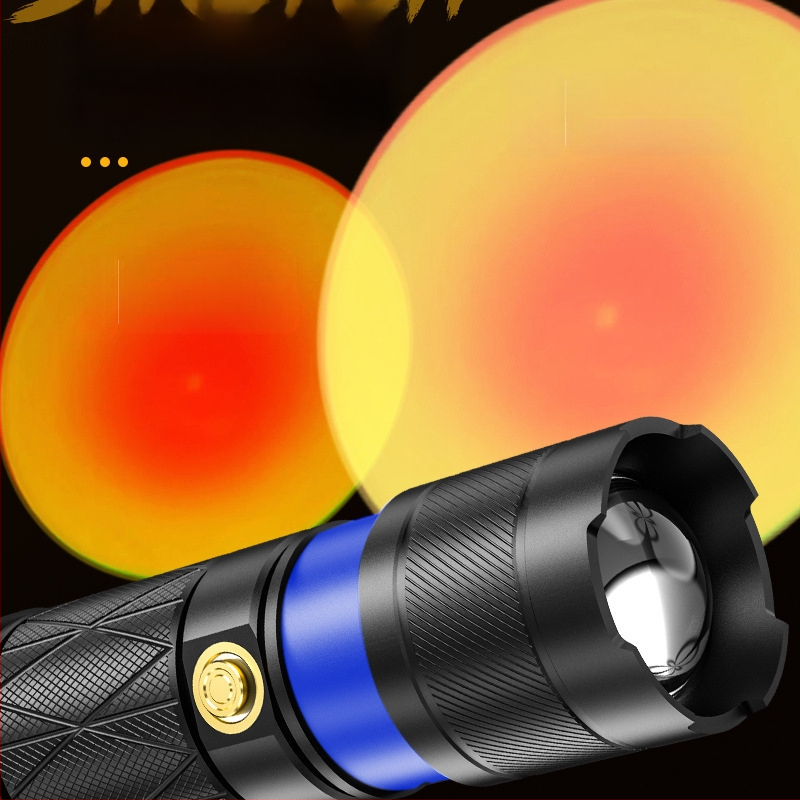 S-51 keturių šviesos šaltinių nešiojamas žibintuvėlis fotografijai su užpildančia šviesa, didmeninė prekyba nauju įkraunamu USB žibintuvėliu