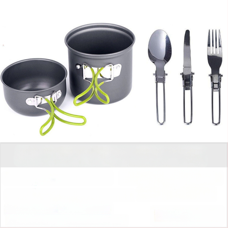 Āra viena plīts katls kempinga piknika komplektam, īpaši viegls, pārnēsājams bļodas katls piknikam