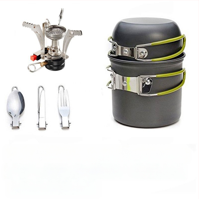 Āra viena plīts katls kempinga piknika komplektam, īpaši viegls, pārnēsājams bļodas katls piknikam