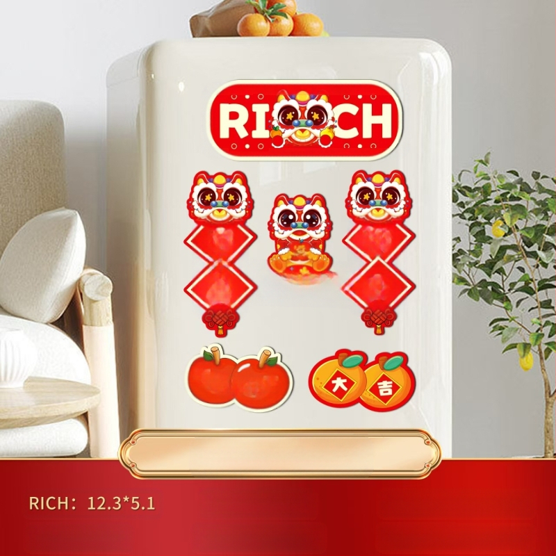 Αυτοκόλλητα ψυγείου με μαγνητική αναρρόφηση για εγκαίνια σπιτιού, είδη διακόσμησης, νέα διακόσμηση σπιτιού, ζεστά, είδη τελετής μετακόμισης για νέο σπίτι