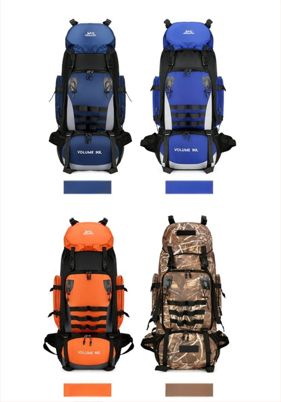 Mägironimiskott, suure mahutavusega 90L, õueseljakott, vetthülgav matkamine, telkimine, reisimine, seljakott meestele, hoiureisikott