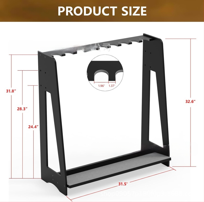 Medinis žaislinių ginklų stovas patalpai, pastatomas ant grindų, šaudyklos ginklų modelių priedų laikymo stovas, daugiasluoksnis įrangos surinkimo stovas