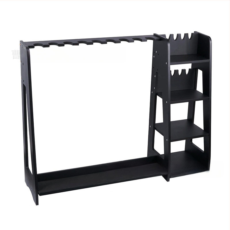 Medinis žaislinių ginklų stovas patalpai, pastatomas ant grindų, šaudyklos ginklų modelių priedų laikymo stovas, daugiasluoksnis įrangos surinkimo stovas