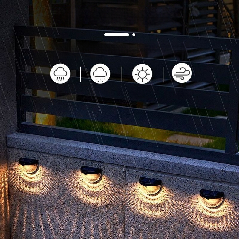 Vandeniui atspari dešimties tūkstančių žmonių tvoros lempų kolekcija indukcinė lempa romantiška kiemo sieninė lempa lauko saulės laiptelių lempa