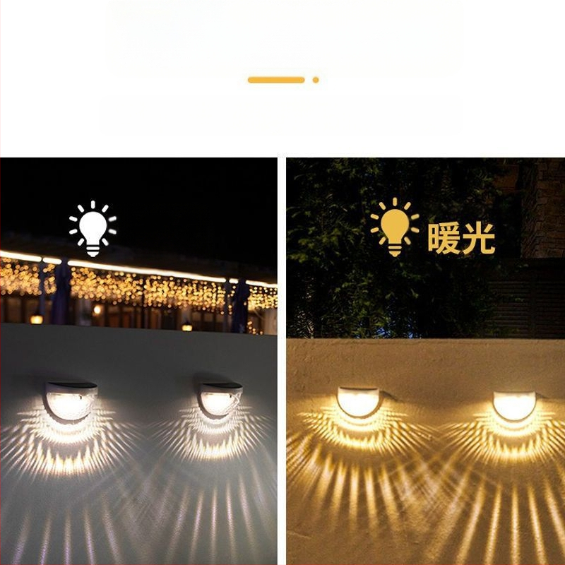 Vandeniui atspari dešimties tūkstančių žmonių tvoros lempų kolekcija indukcinė lempa romantiška kiemo sieninė lempa lauko saulės laiptelių lempa