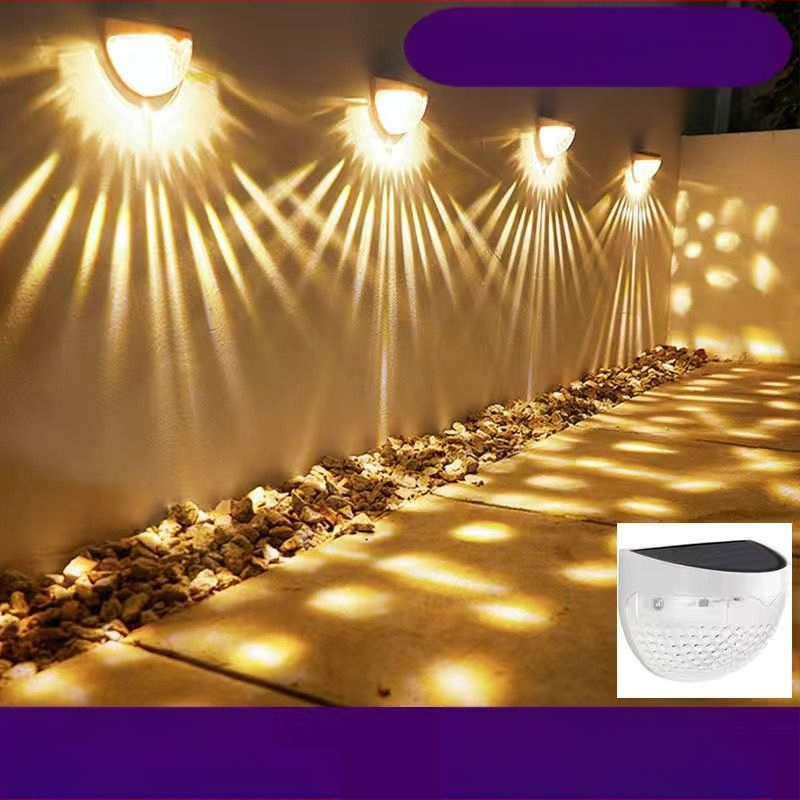 Vandeniui atspari dešimties tūkstančių žmonių tvoros lempų kolekcija indukcinė lempa romantiška kiemo sieninė lempa lauko saulės laiptelių lempa