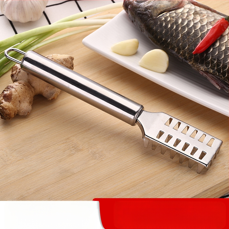 „Factory Direct“ nerūdijančio plieno žuvų žvynų obliavimo šepetys, žuvų žvynų šalinimo šepetys, virtuvės įtaisas