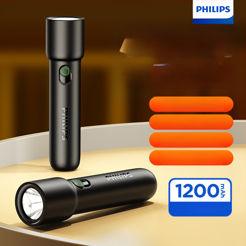 Philips zseblámpa erős fényű, ultra fényes töltésű, ultra hosszú akkumulátor-élettartammal, otthoni, kültéri, vészhelyzeti, hordozható világítás SFL1235