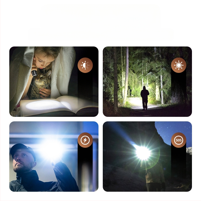 Philips zseblámpa erős fényű, ultra fényes töltésű, ultra hosszú akkumulátor-élettartammal, otthoni, kültéri, vészhelyzeti, hordozható világítás SFL1235