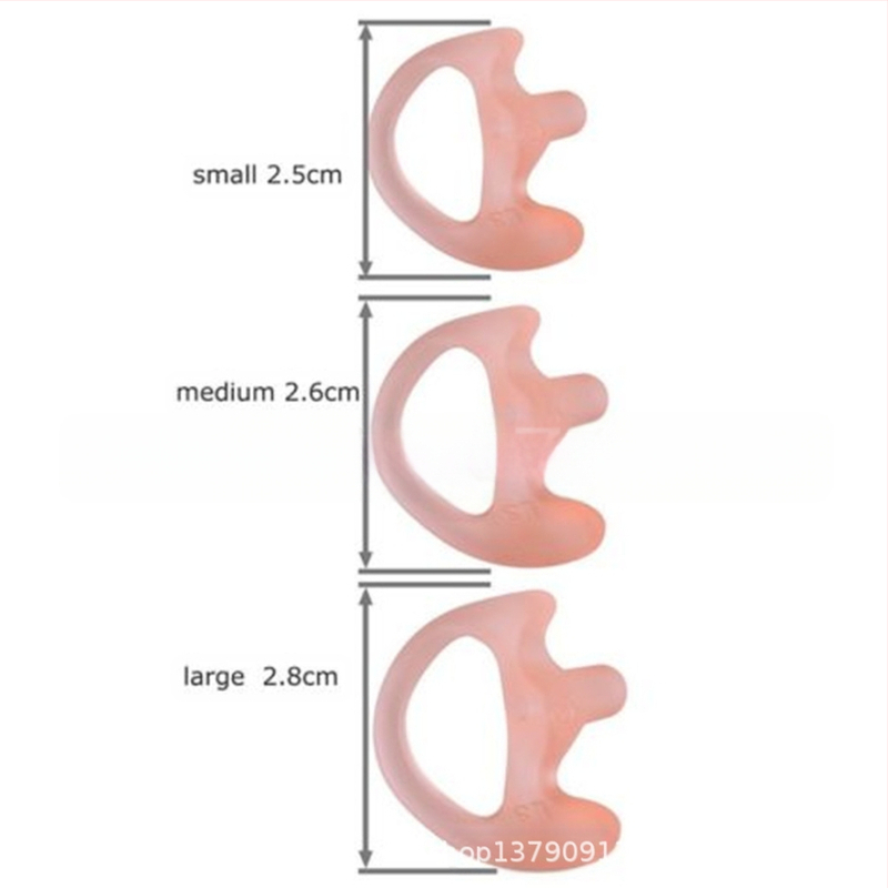 3 paari universaalseid pehmeid silikoongeelist kõrvaklappe, juhtmevabad raadiosaatjaga kõrvaklapid, õhuheli kõrvaklapid, roosad
