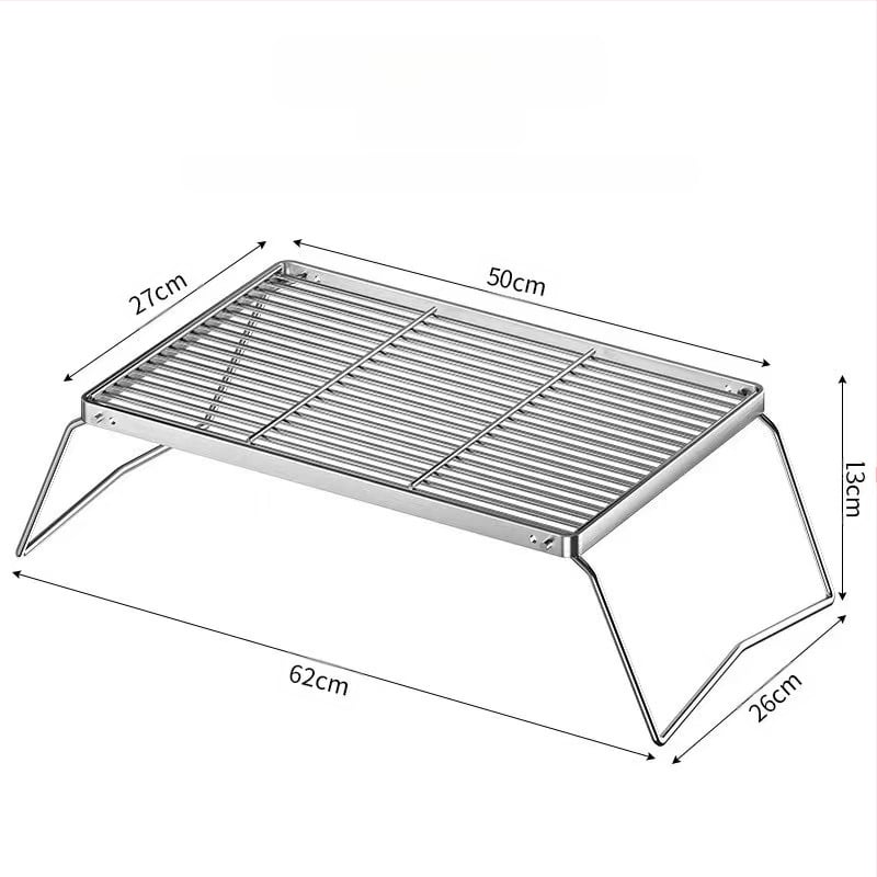 Kokkupandav koomiksipliit, grilliriiul, telkimisahi, tee keetmine, majapidamises kasutatav siseruumides kasutatav söegrill, grillipliit