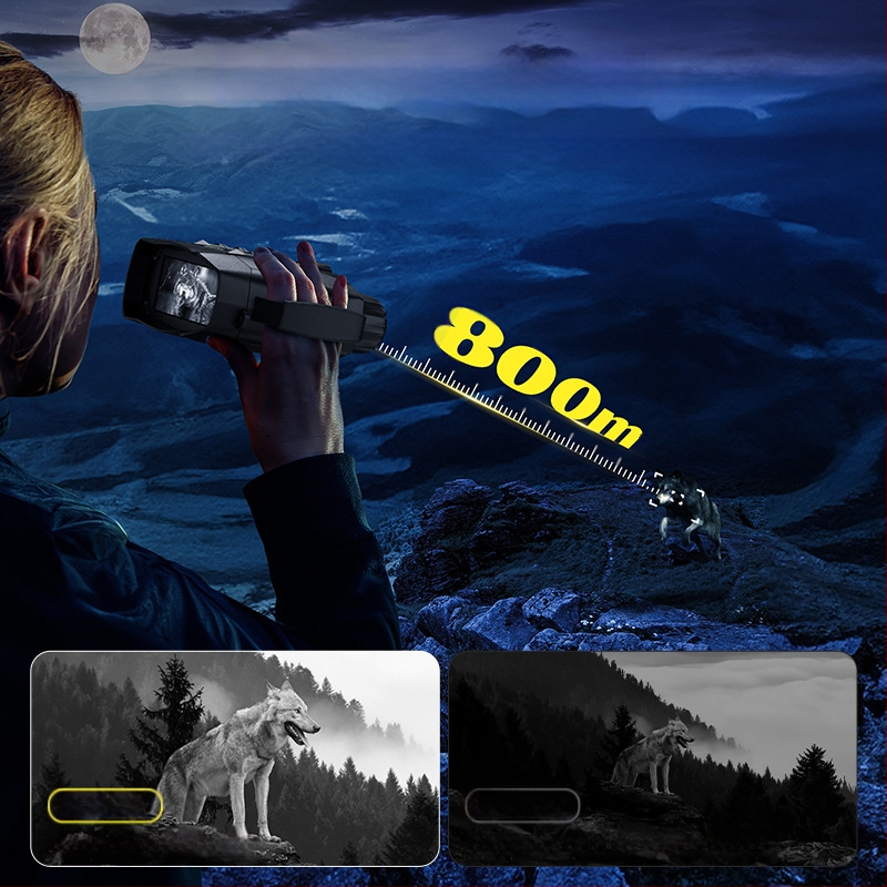 Tarpvalstybinis didelės raiškos skaitmeninis teleskopas, 48 milijonai prasto apšvietimo spalvotų, visiškai juodų, 800 metrų lauko didelės raiškos infraraudonųjų spindulių naktinio matymo prietaisas