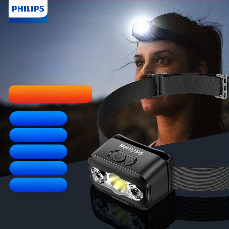 Philips Philips Sfl3153Rh fejlámpa kültéri munkához, nagy hatótávolságú, fényes zseblámpa, fejre szerelhető zseblámpa