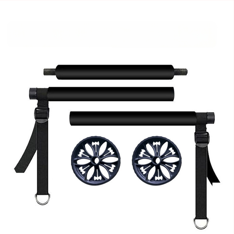 Băț Pilates multifuncțional cu trei secțiuni, pentru antrenament de forță, yoga, fitness, stick, acasă, roată abdominală, coardă de tensiune, costum de fitness