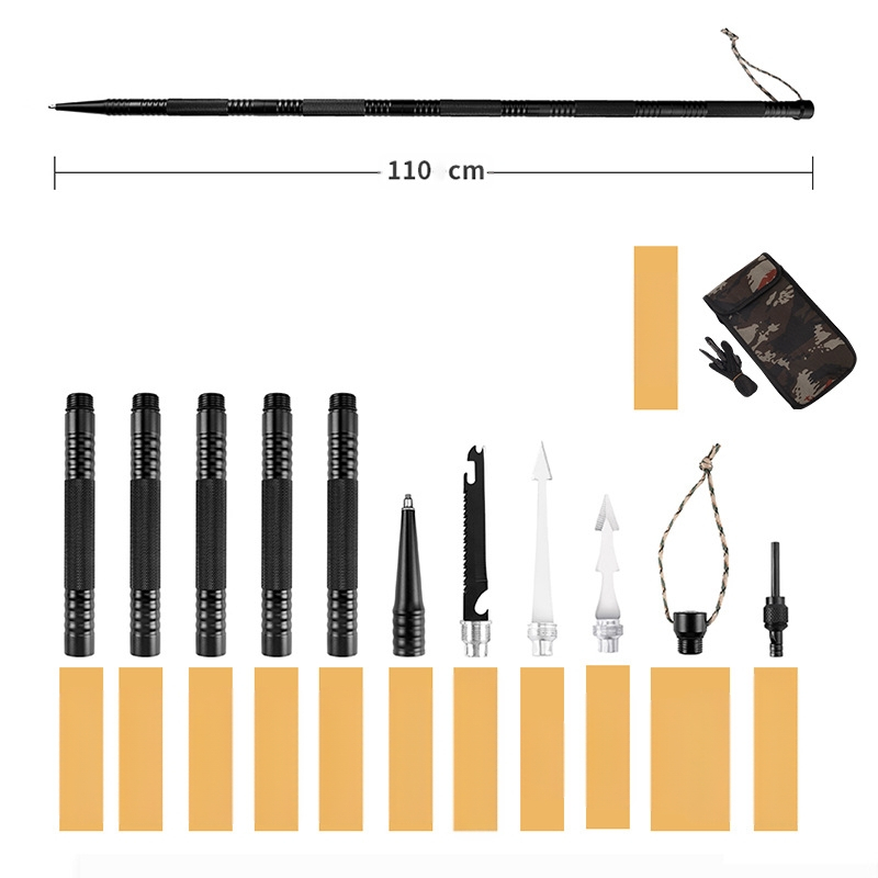 Didmeninė prekyba laipiojimo lazdomis, lauko laipiojimo lazdomis, itin lengva aliuminio lydinio teleskopine sulankstoma neslystančia žygio įranga, universalia