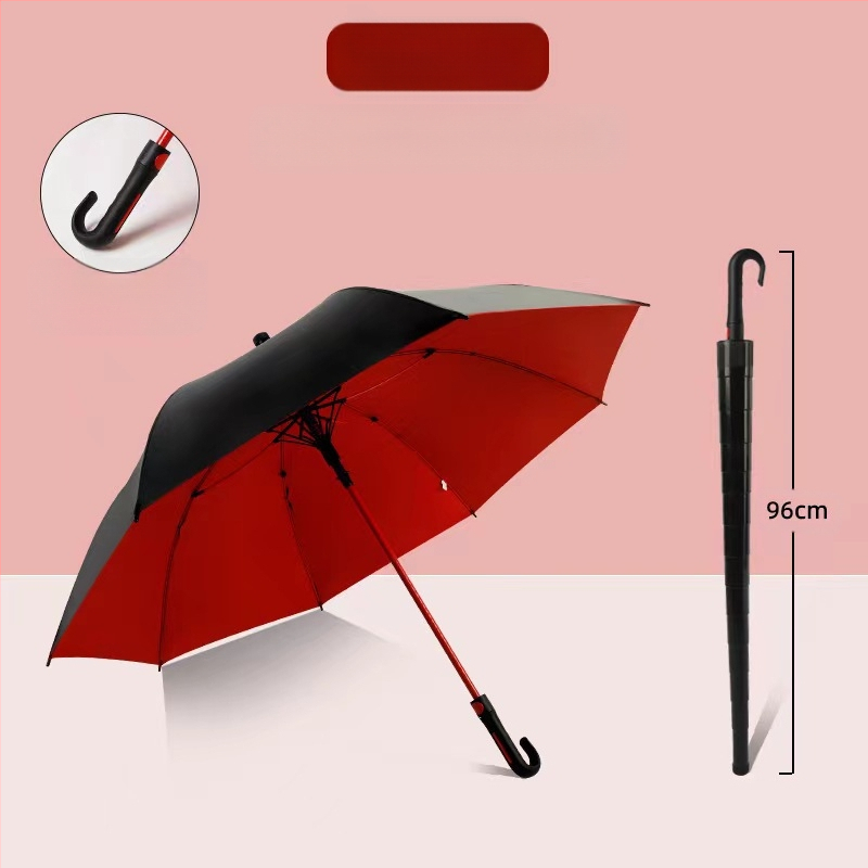 Vandeniui atsparus dėklas, ilga rankena, skėtis su didelėmis akimis, lietus, dvigubos paskirties, apsaugantis nuo audros, pluoštas, tiesus strypas, tvirtas ir patvarus golfo skėtis nuo saulės.