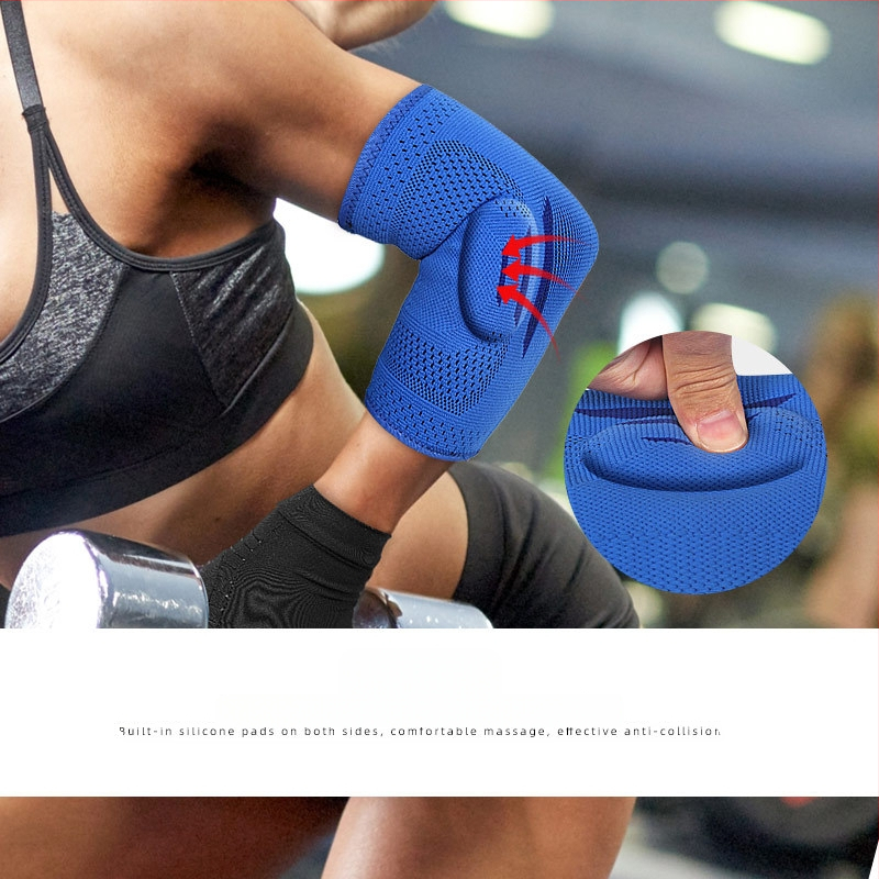 Sportinis megztas alkūnės įtvaras lauko slidinėjimui, bėgimui, krepšiniui, fitnesui, sportui, slėginiam šiltam nailono alkūnės įtvarui