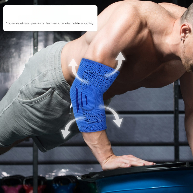 Sportinis megztas alkūnės įtvaras lauko slidinėjimui, bėgimui, krepšiniui, fitnesui, sportui, slėginiam šiltam nailono alkūnės įtvarui