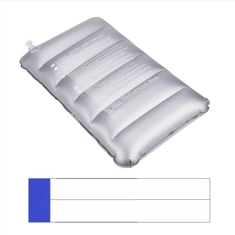 Tehase laos täispuhutav padi uinak ruudukujuline padi välistingimustes telkimine multifunktsionaalne PVC flokeerimisega vööpadi padi hulgimüük