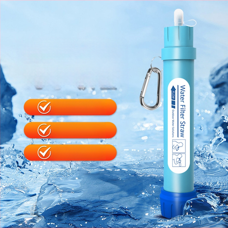 Välistingimustes kasutatav avariiveefilter kaasaskantav elu otsene joogivee puhastamine õlekõrs telkimine ellujäämisvälja joogiveefilter